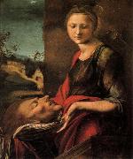 BERRUGUETE, Alonso Salome with the Head of John the Baptist oil painting